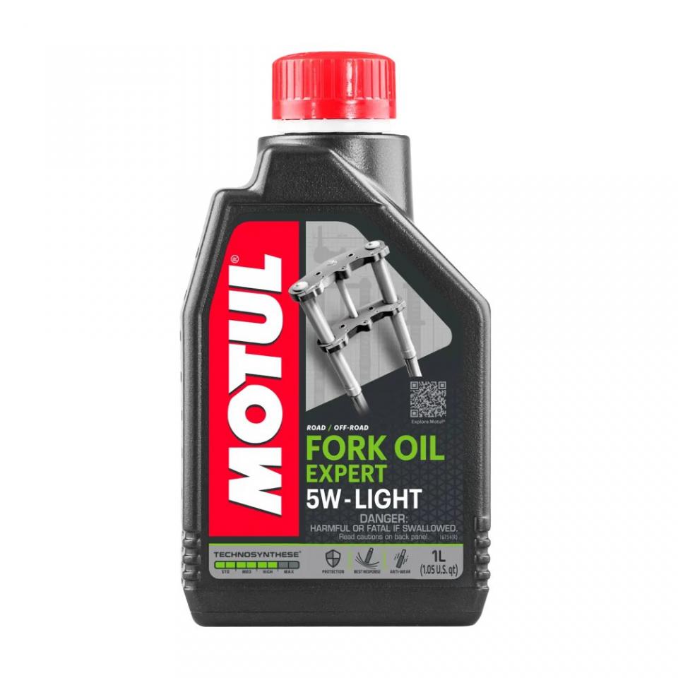 Lubrifiant huile de fourche Motul Fork Oil Expert 5W Light 1L pour moto Neuf