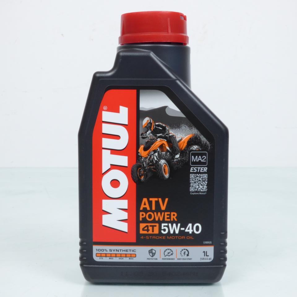 Bidon de 1L d'huile Motul ATV Power 5W40 100% synthèse pour moteur 4 temps quad