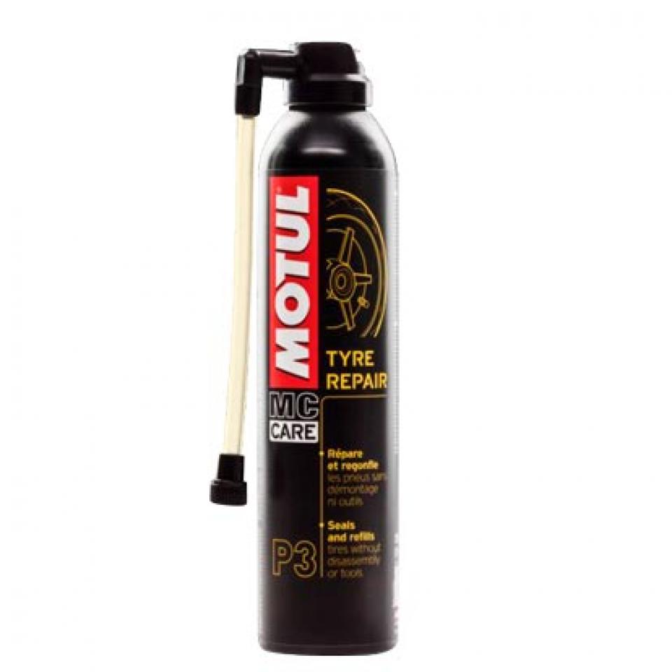 Bombe anti crevaison Motul MC CARE P3 Tyre Repair 300ml auto pour moto scooter