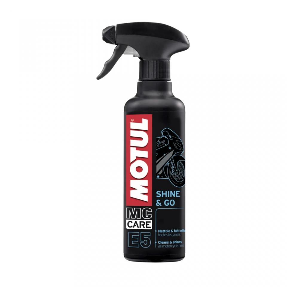 Spray entretien plastique carénage Motul E5 Shine & Go 400mL pour moto Neuf