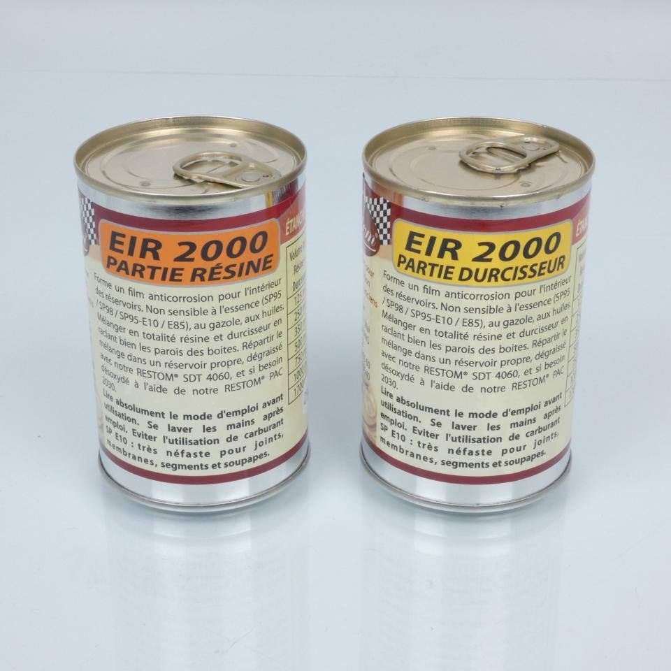 Résine anti corrosion Restom EIR 2000 pour réservoir carburant de 15 à 25L moto