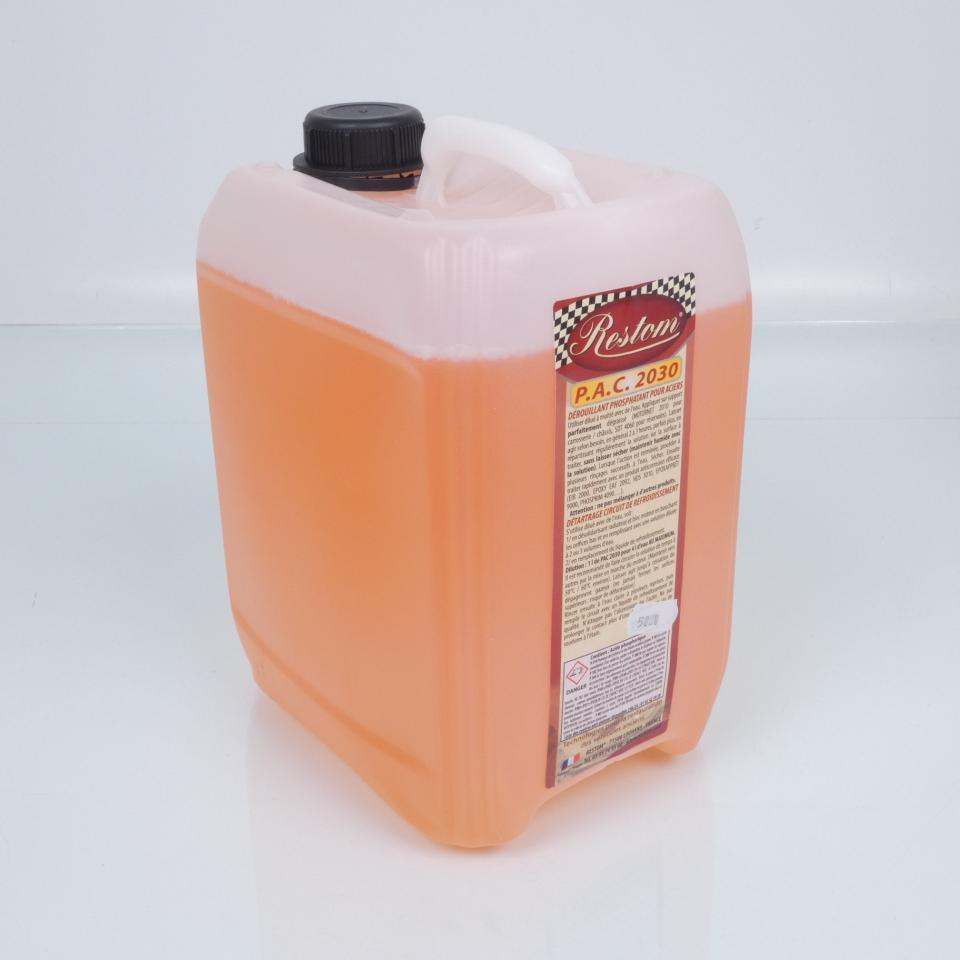 Bidon de dérouillant phosphatant Restom PAC 2030 5L rénovation pour moto auto Neuf