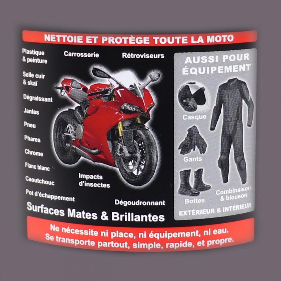 Pot de 80 lingettes nettoyantes multifonctions Vulcanet pour moto auto scooter