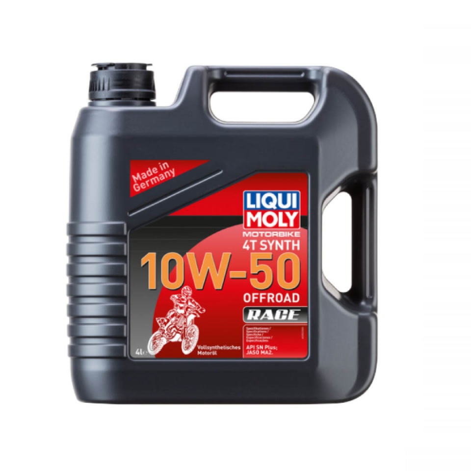 Bidon huile moteur LIQUI MOLY Off Road Race 10W50 4T Synth 4L pour moto TT Neuf