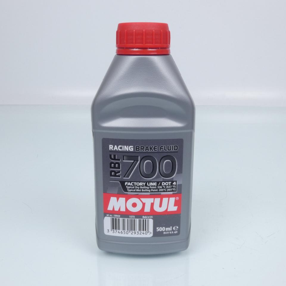 Liquide de frein ou d'embarayage compétition Motul RBF700 DOT4 500mL pour moto Neuf
