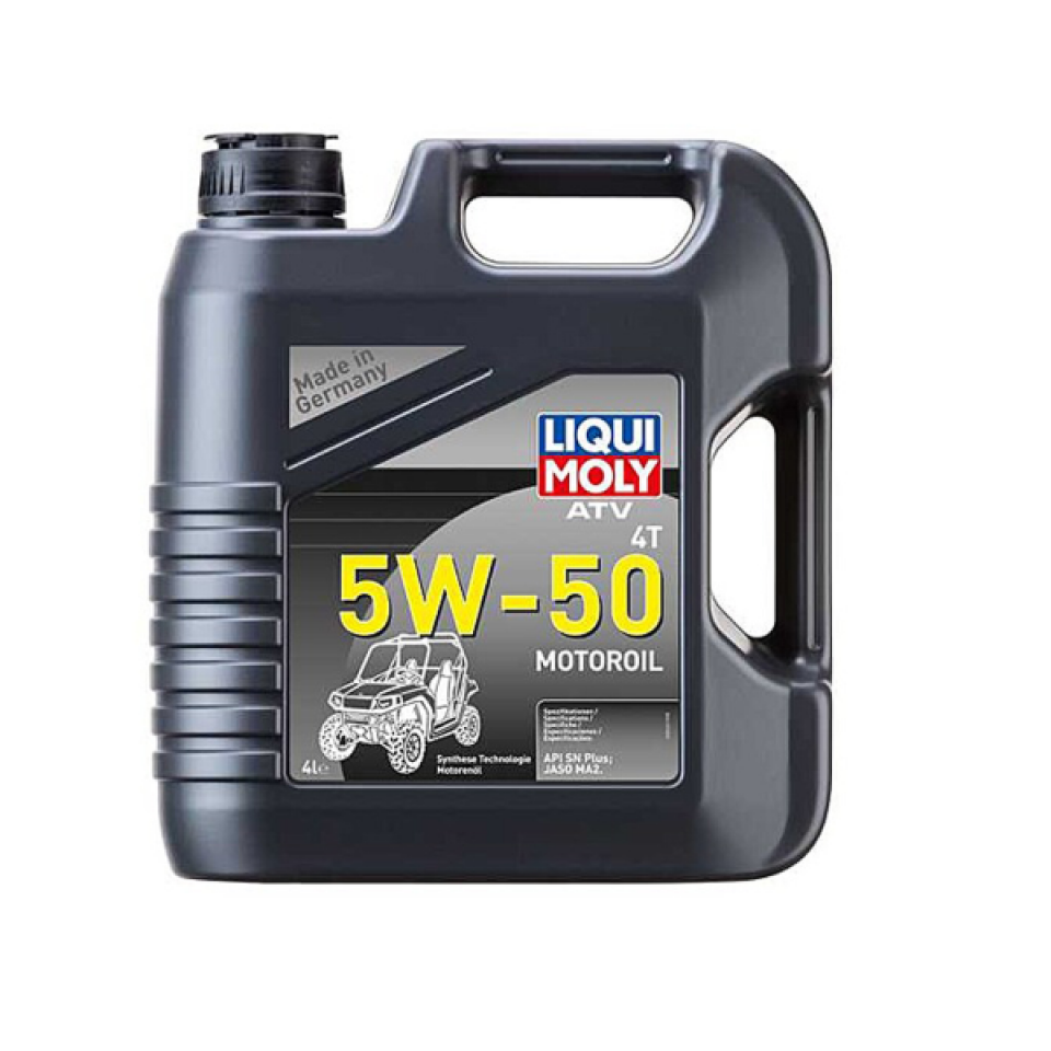 Bidon huile moteur lubrifiant LIQUI MOLY ATV 5W-50 4T en 4L pour quad SSV buggy