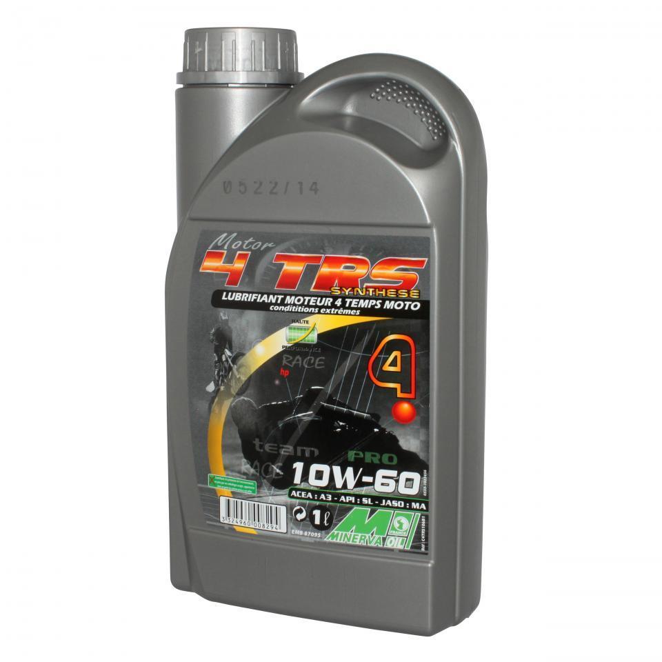 Lubrifiant et entretien Minerva Oil pour Deux Roues Minerva C4TRS106B1 / 10W-60 / 4TRS 1L Neuf