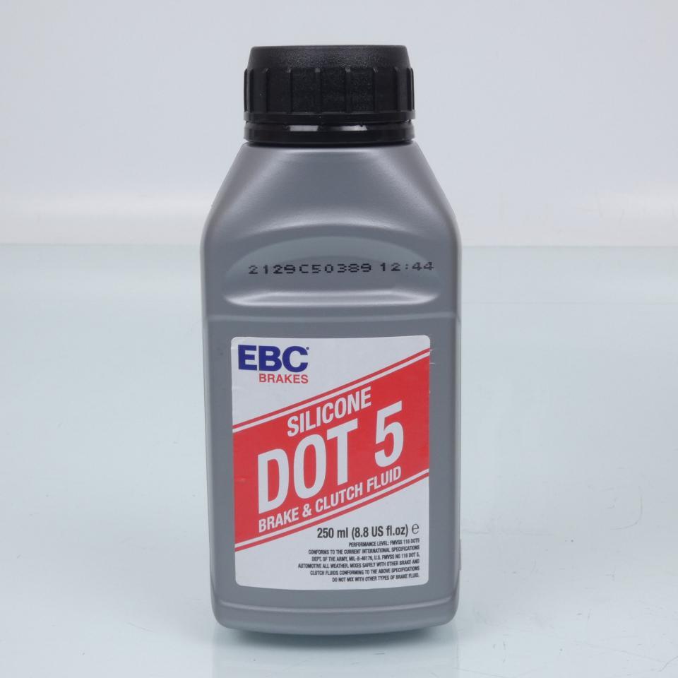 Liquide de frein silicone DOT 5 EBC 250ml pour moto auto BF005 / DOT5 Neuf