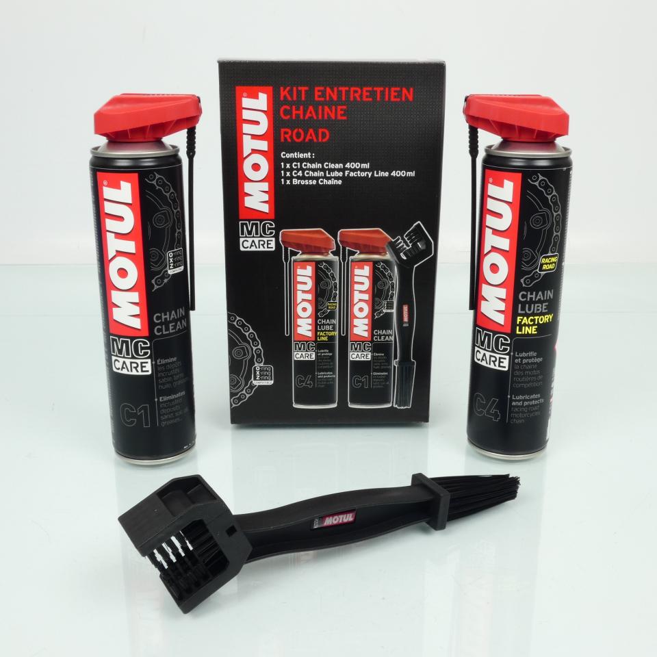 Kit entretien chaîne de transmission Motul MC Care Road pour moto route Neuf