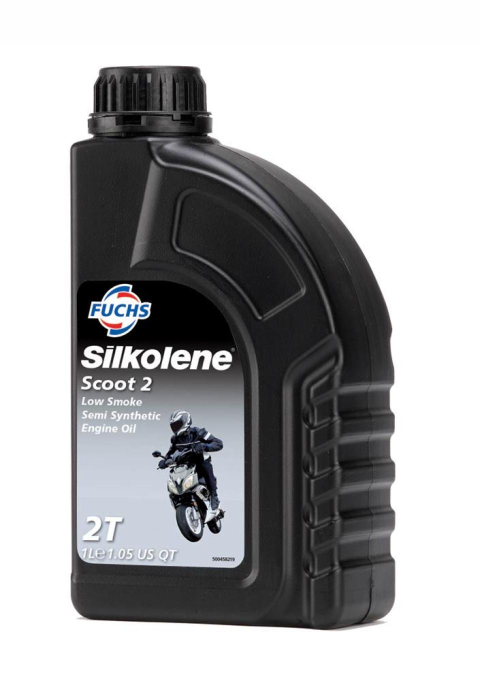 Bidon d'huile 2 temps Fuchs Silkolene Scoot 2 semi synthétique pour scooter