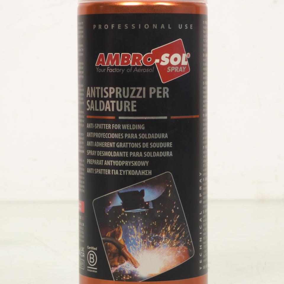Bombe spray anti-adhèrent gratton de soudure AMBRO-SOL W506 aérosol anti gratton