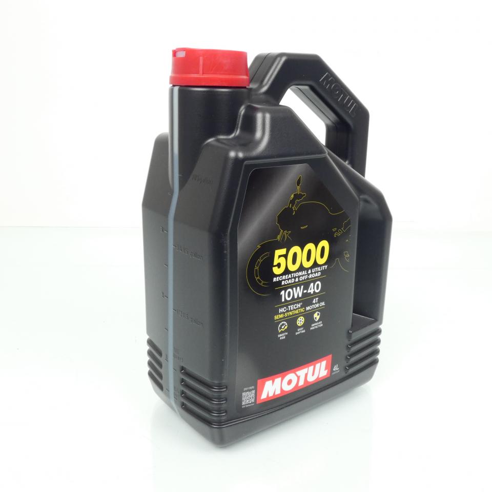 Lubrifiant huile Motul 5000 10W40 4L pour moto route tout terrain scooter quad