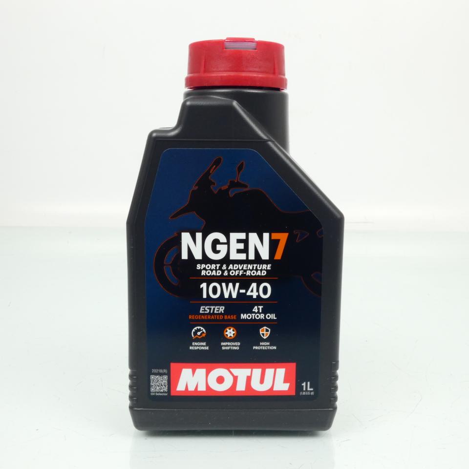 Lubrifiant huile Motul NGEN 7 10W40 1L pour moto route tout terrain scooter Neuf