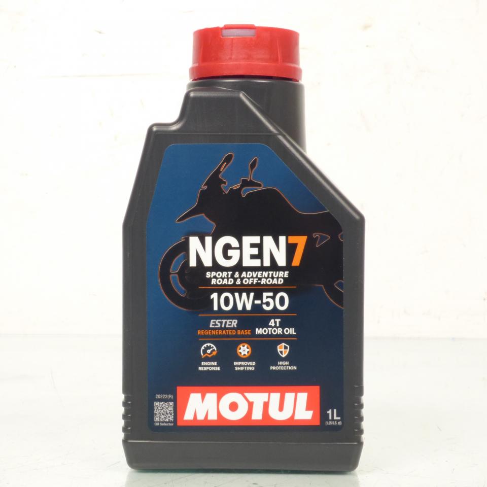 Bidon de 1 Litres d'huile Motul NGEN 7 10W50 API SP JASO MA2 10W-50