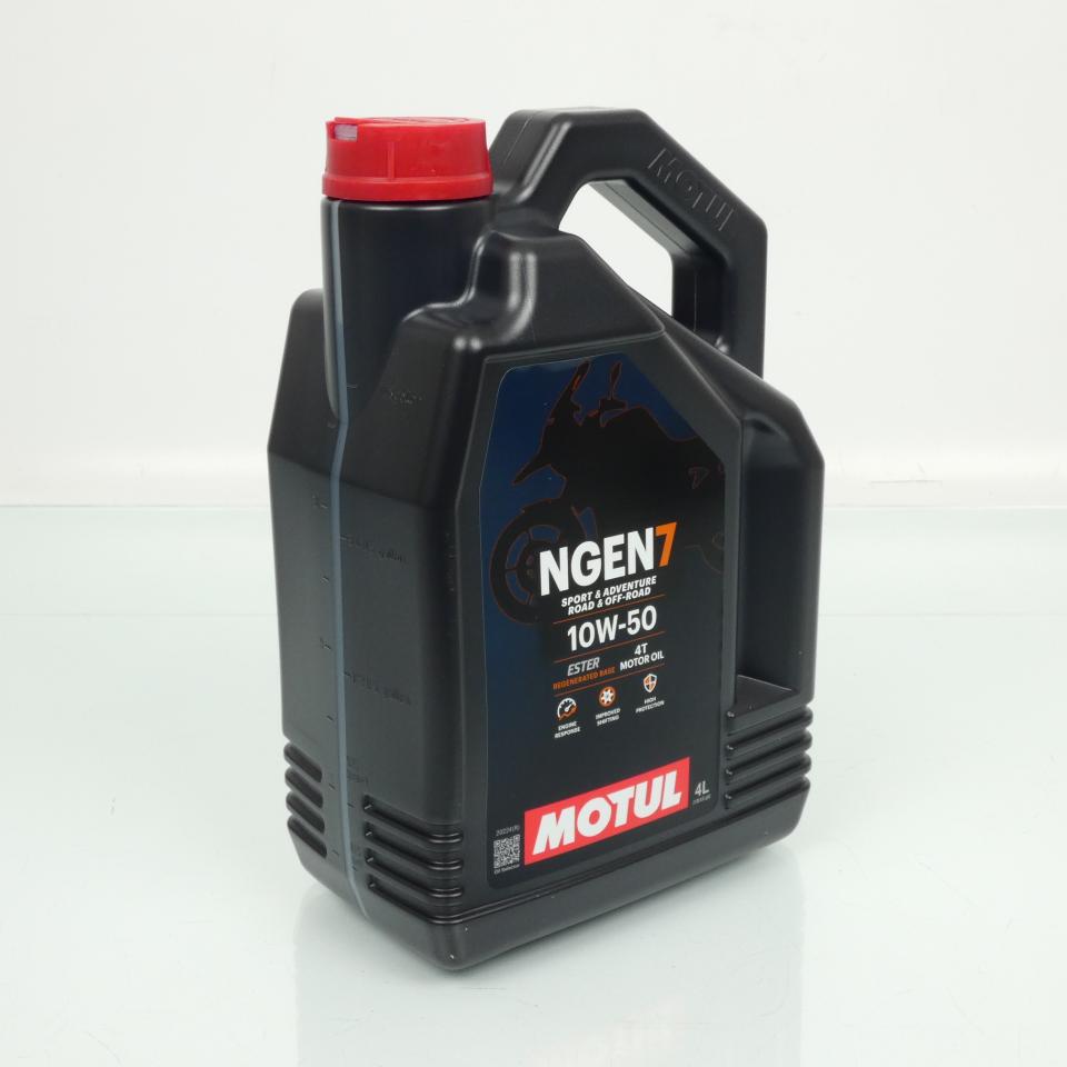 Lubrifiant huile Motul NGEN 7 10W50 4L pour moto route tout terrain scooter Neuf