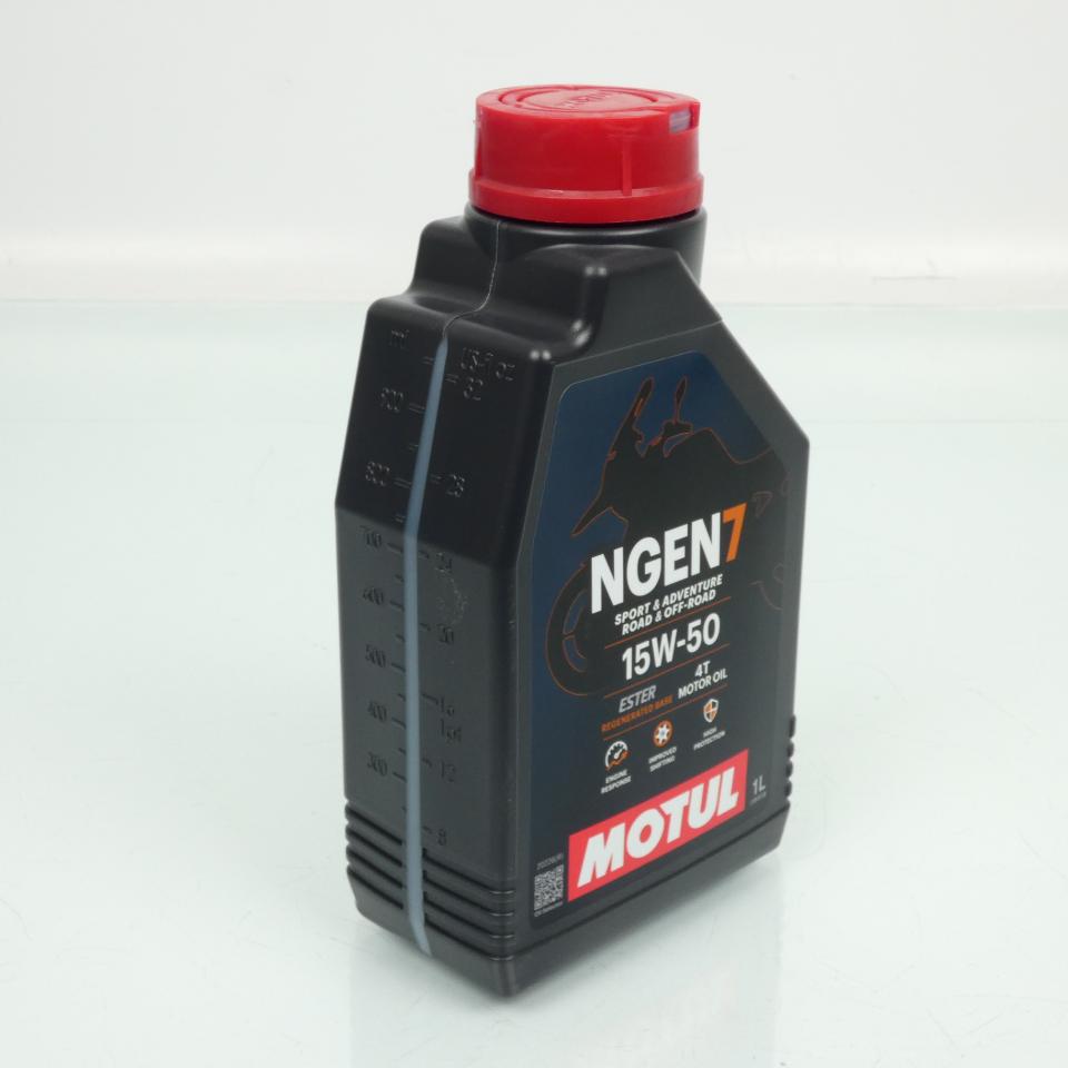 Lubrifiant huile Motul NGEN 7 15W50 1L pour moto route tout terrain scooter Neuf