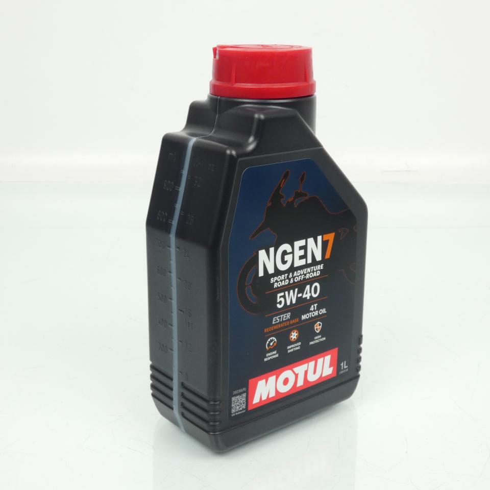 Lubrifiant huile Motul NGEN 7 5W40 1L pour moto route tout terrain scooter Neuf