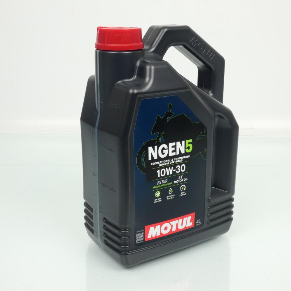 Lubrifiant huile Motul NGEN 5 10W30 4L pour moto route tout terrain scooter Neuf