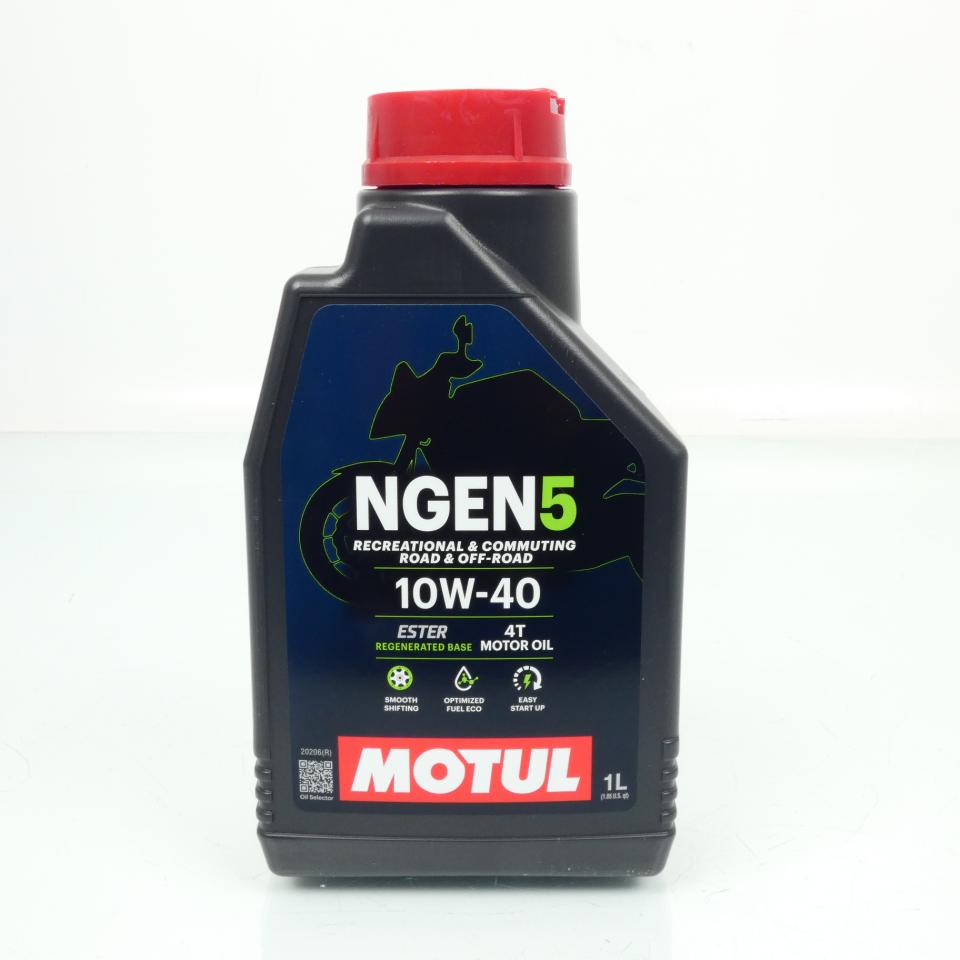 Lubrifiant huile Motul NGEN 5 10W40 1L pour moto route tout terrain scooter quad