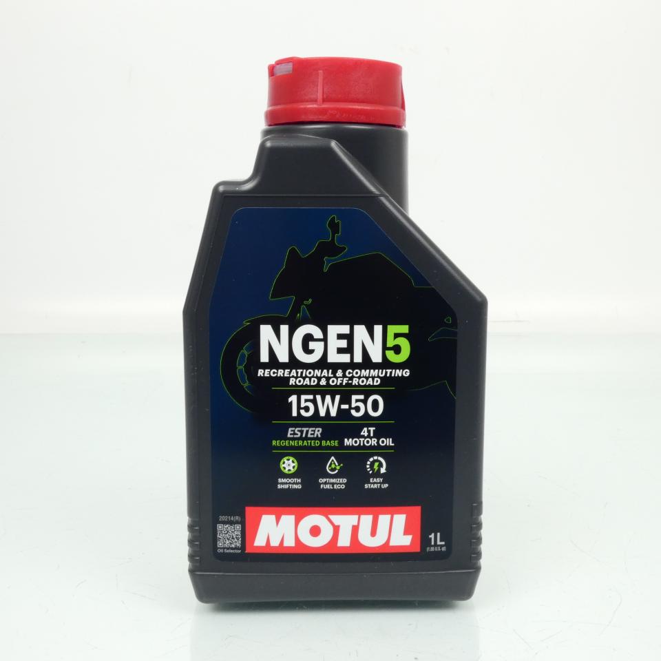 Lubrifiant huile Motul NGEN 5 15W50 1L pour moto route tout terrain scooter Neuf