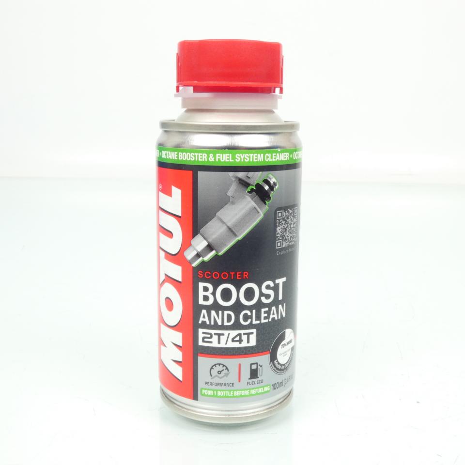 Additif nettoyant circuit carburant Motul Boost and Clean Scooter 2T/4T 100mL