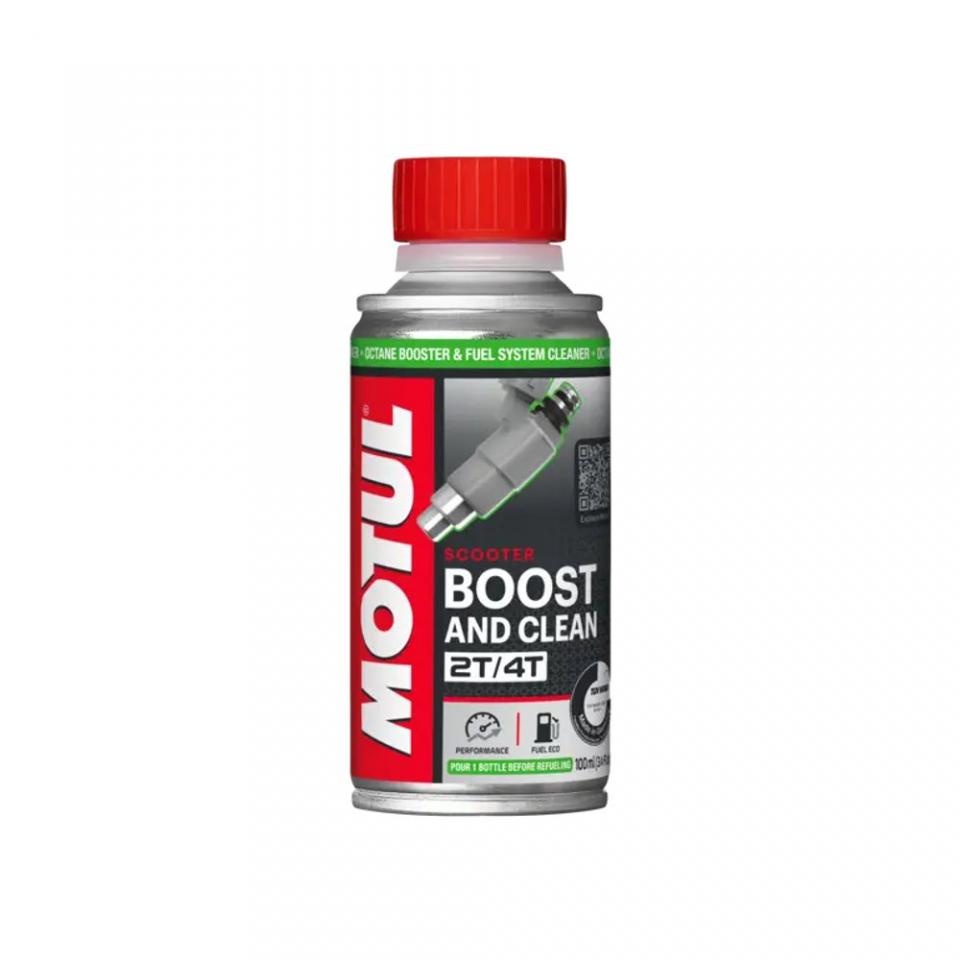 Additif nettoyant circuit carburant Motul Boost and Clean Scooter 2T/4T 100mL