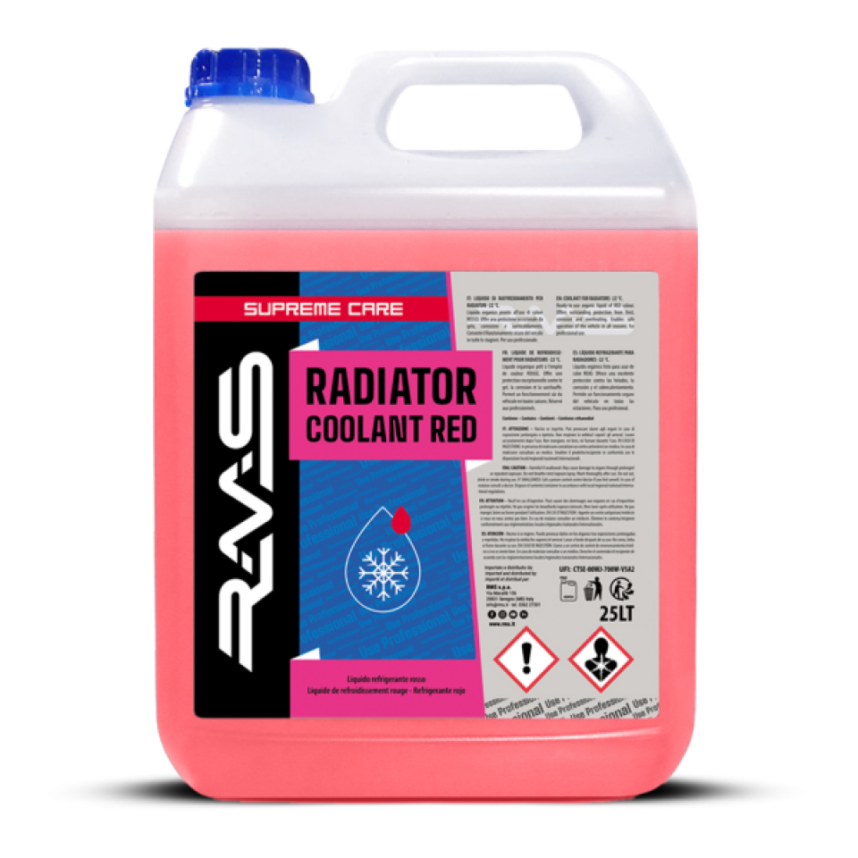 Liquide refroidissement RMS Radiator Coolant rose 25L pour moto deux roues Neuf