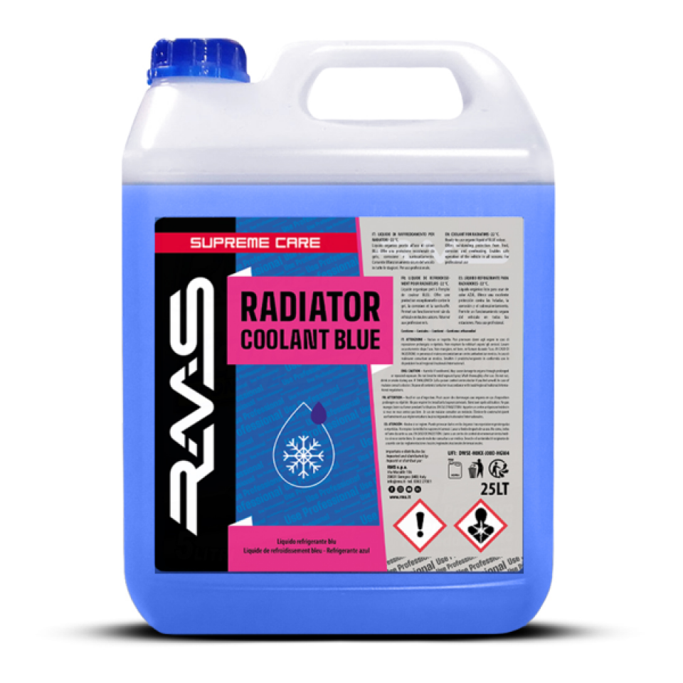 Liquide refroidissement RMS Radiator Coolant bleu 25L pour deux roues moto Neuf