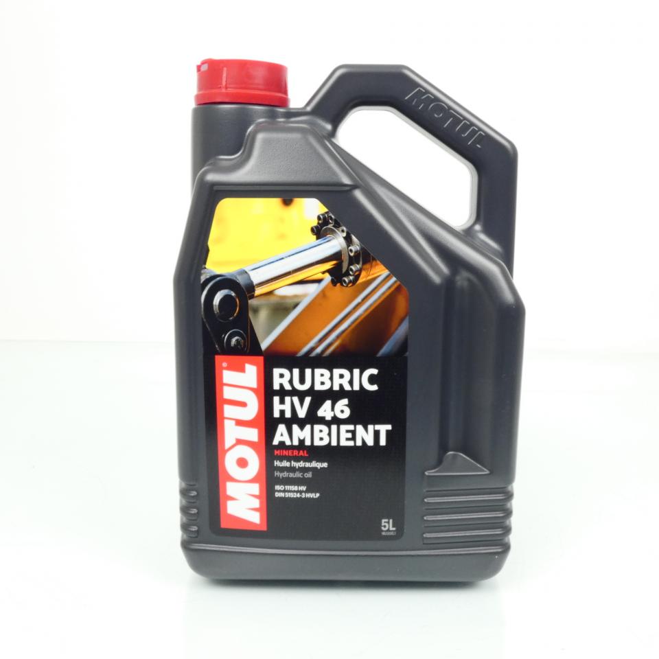 Huile fluide hydraulique Motul Rubric HV 46 Ambient 5L pour TP agricole Neuf