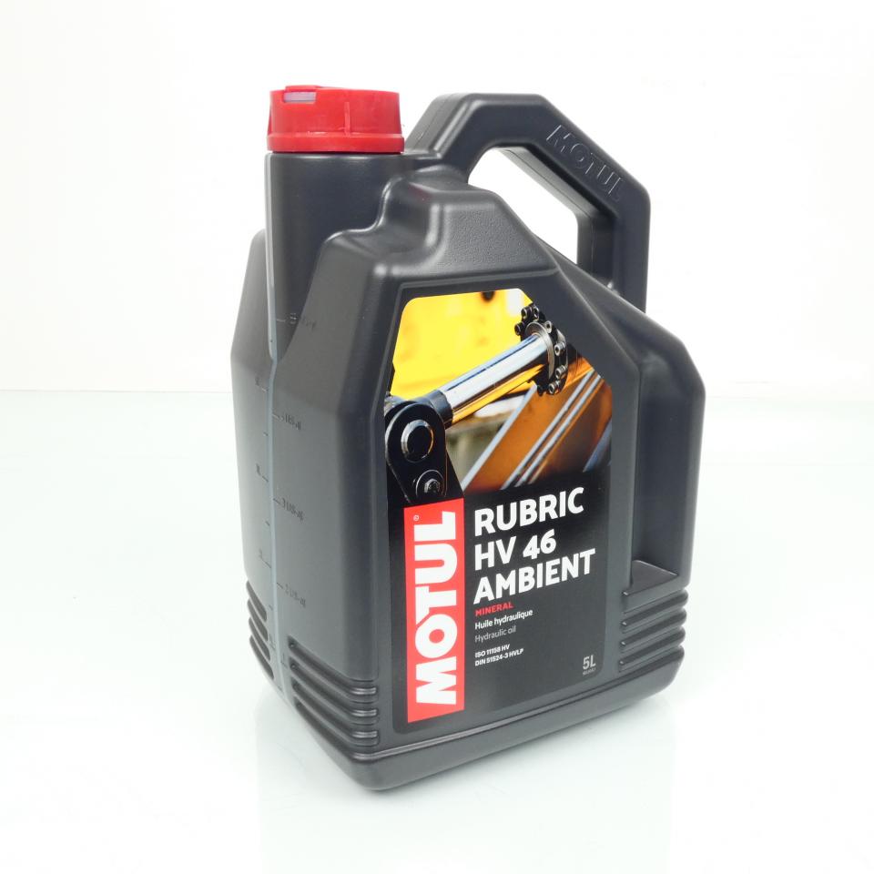 Huile fluide hydraulique Motul Rubric HV 46 Ambient 5L pour TP agricole Neuf