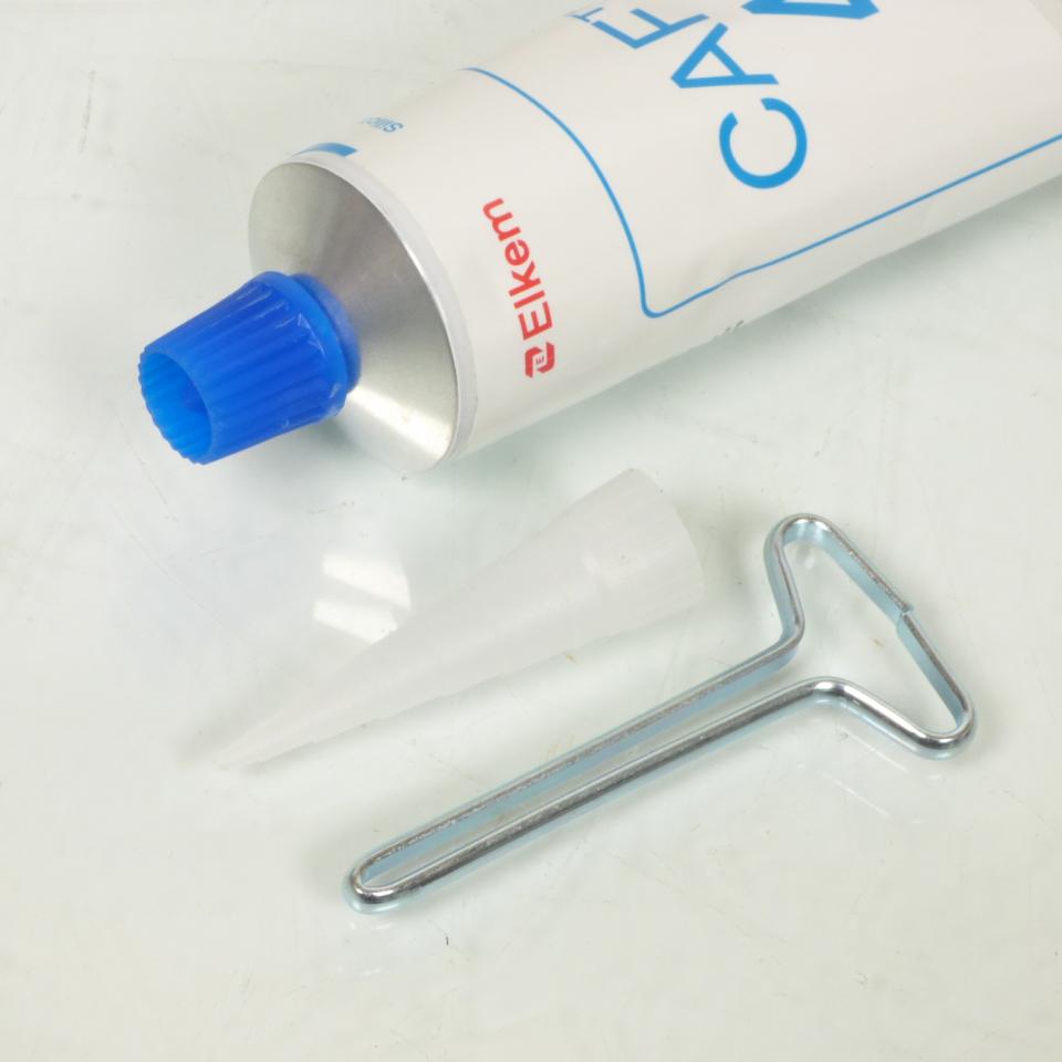 Tube de pâte à joints blanche Elkem gamme CAF 4 pour moto scooter auto Neuf