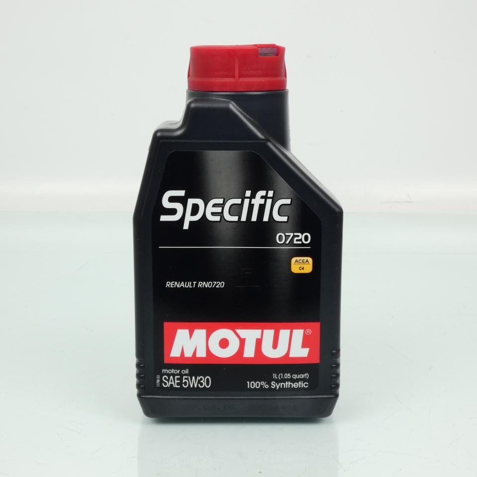 Bidon huile lubrifiant Motul Specific 0720 5W30 1L pour auto Renault Diesel Neuf