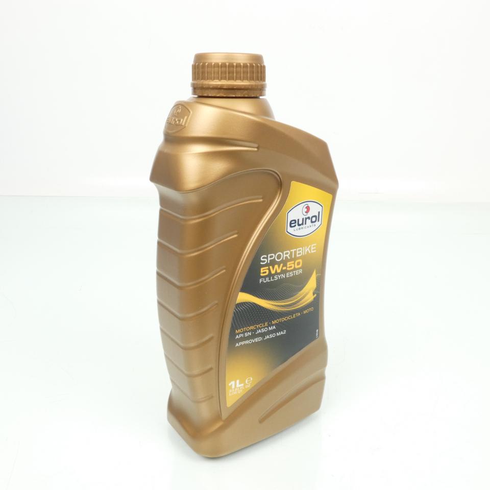 Lubrifiant huile Eurol Sportbike 5W50 Fullsyn Ester 1L 100% synthèse pour moto