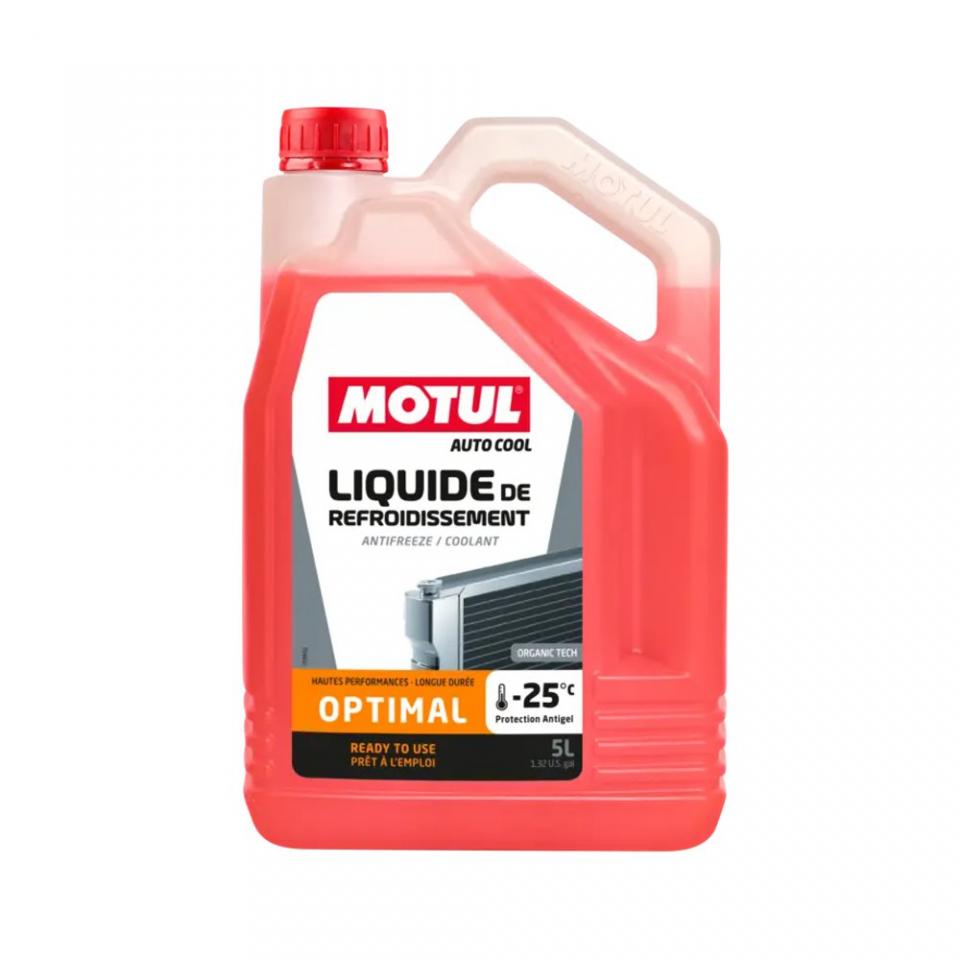 Liquide de refroidissement Motul Auto Cool Optimal -25°C Organic Tech 5L Neuf