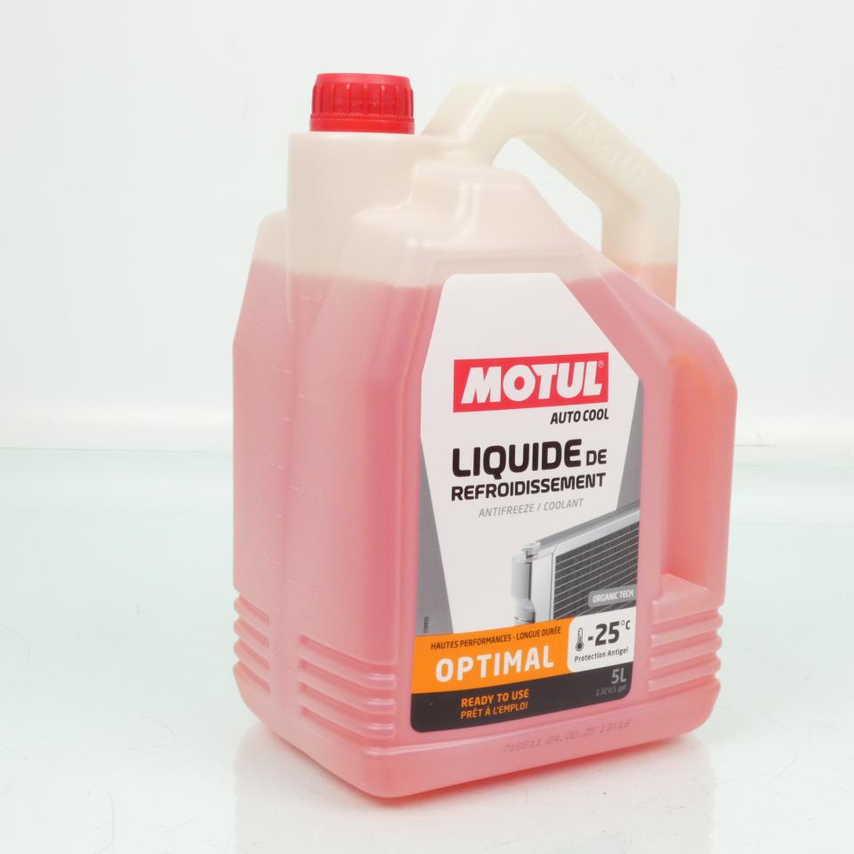 Liquide de refroidissement Motul Auto Cool Optimal -25°C Organic Tech 5L Neuf