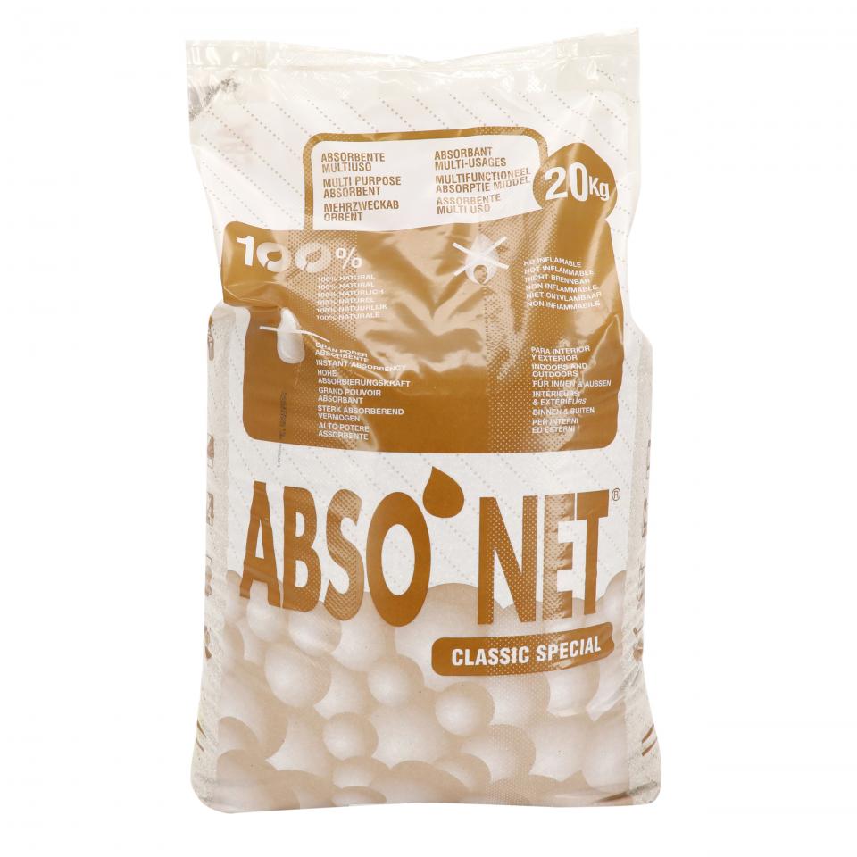 Sac 20Kg d'absorbant sépiolite 100% naturel pour huile eau produits chimiques