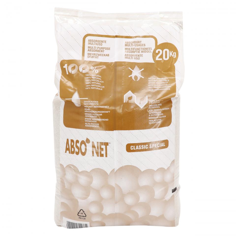 Sac 20Kg d'absorbant sépiolite 100% naturel pour huile eau produits chimiques