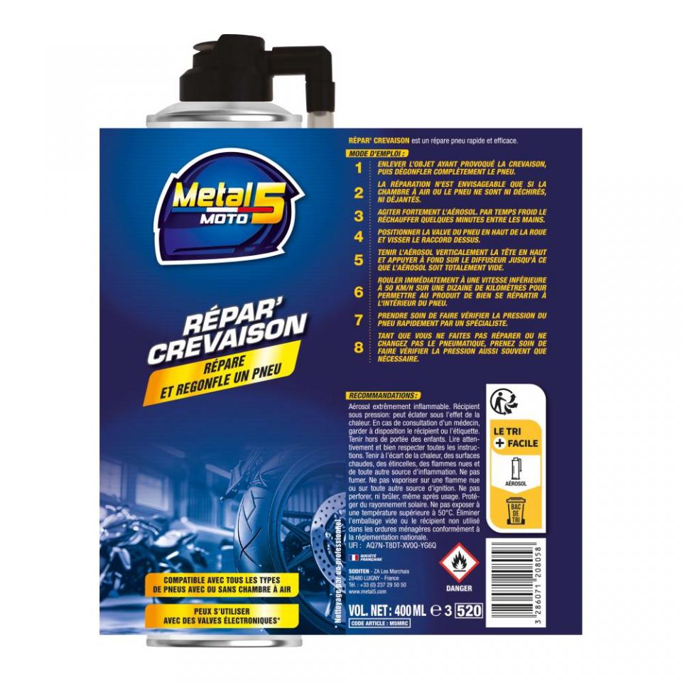 Lubrifiant et entretien Metal 5 pour Auto Neuf