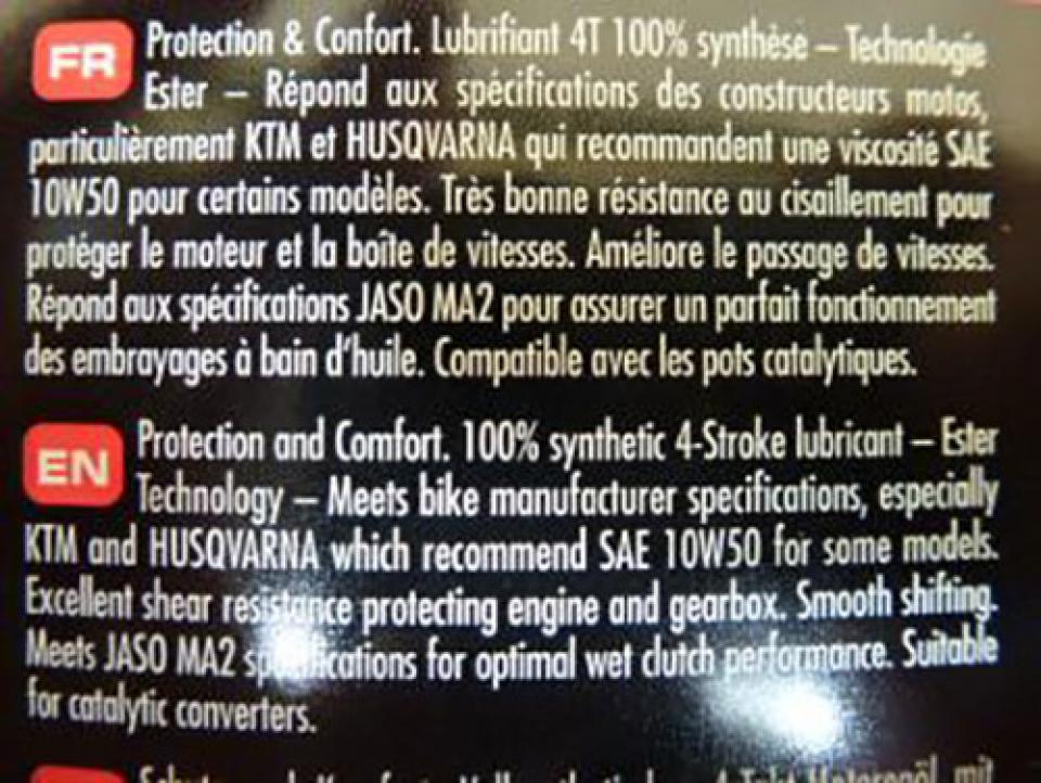 Lubrifiant et entretien Motul pour Auto Motul 7100 10W50 4T 1L Neuf