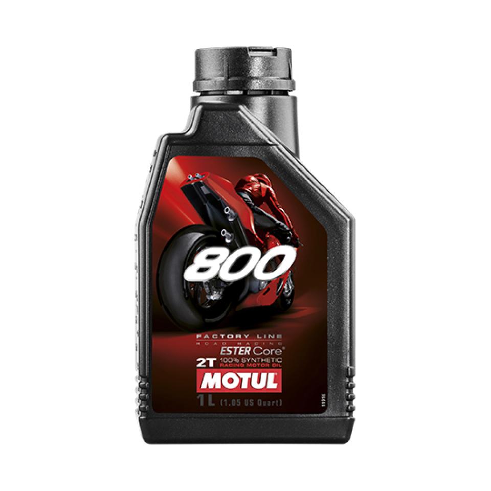 Huile 2T Motul 800 FACTORY LINE ROAD RACING 1L pour moto compétition circuit