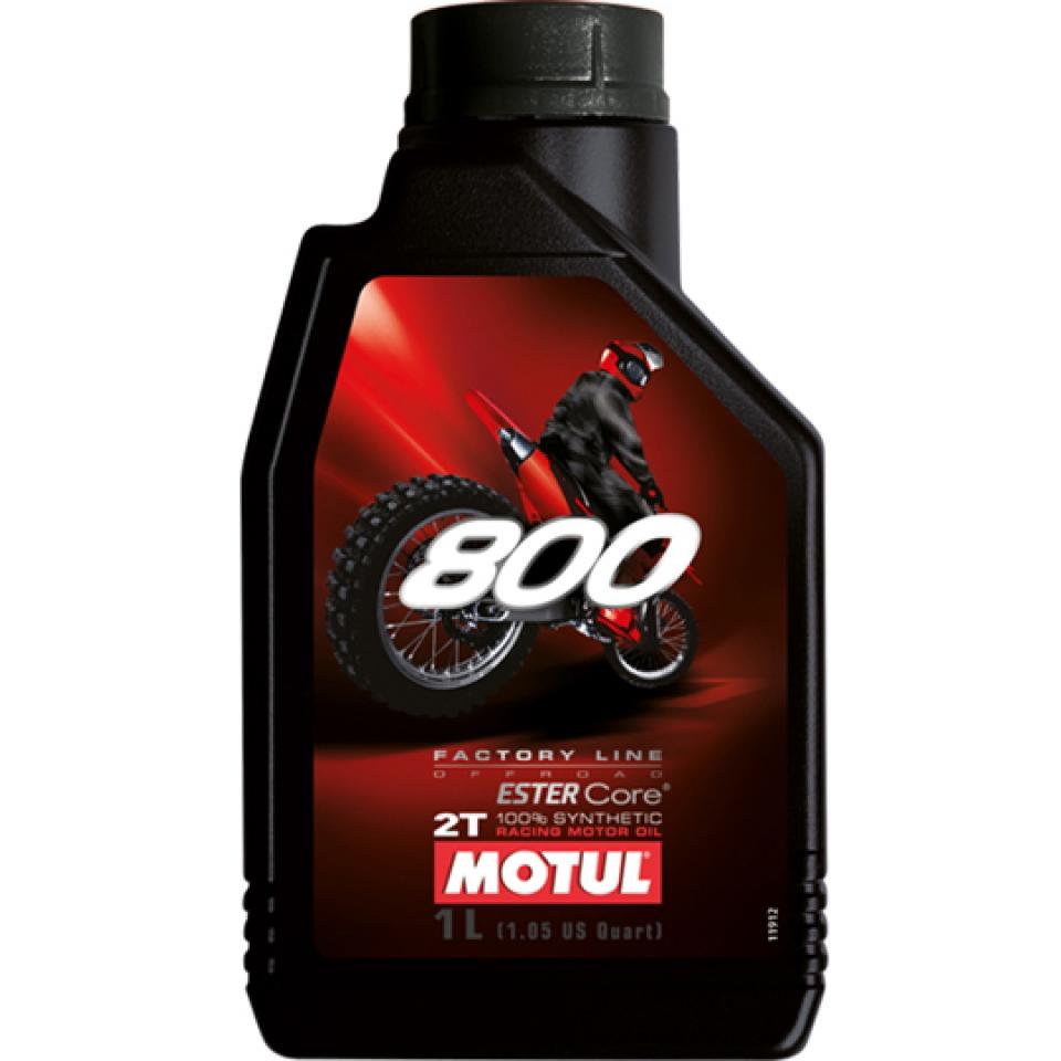 Huile 2T MOTUL 800 FACTORY LINE OFF ROAD RACING 100% synthèse 4L pour moto cross