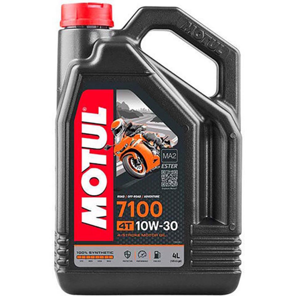 Bidon d'huile pour moto scooter deux roues  Motul 7100 10W30 moteur 4T en 4L Neuf