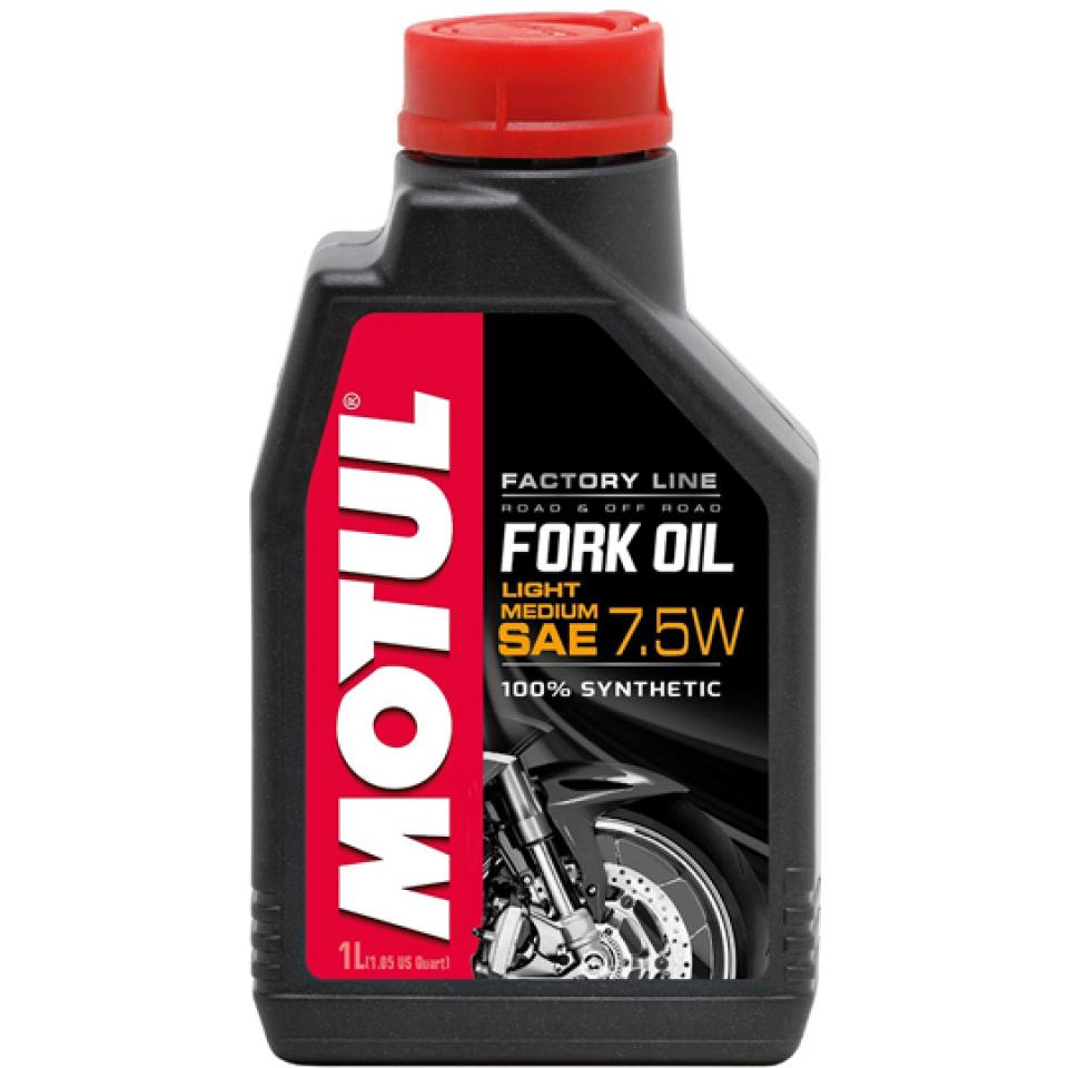 Huile de fourche MOTUL Factory Line 7.5W pour moto scooter haute performance