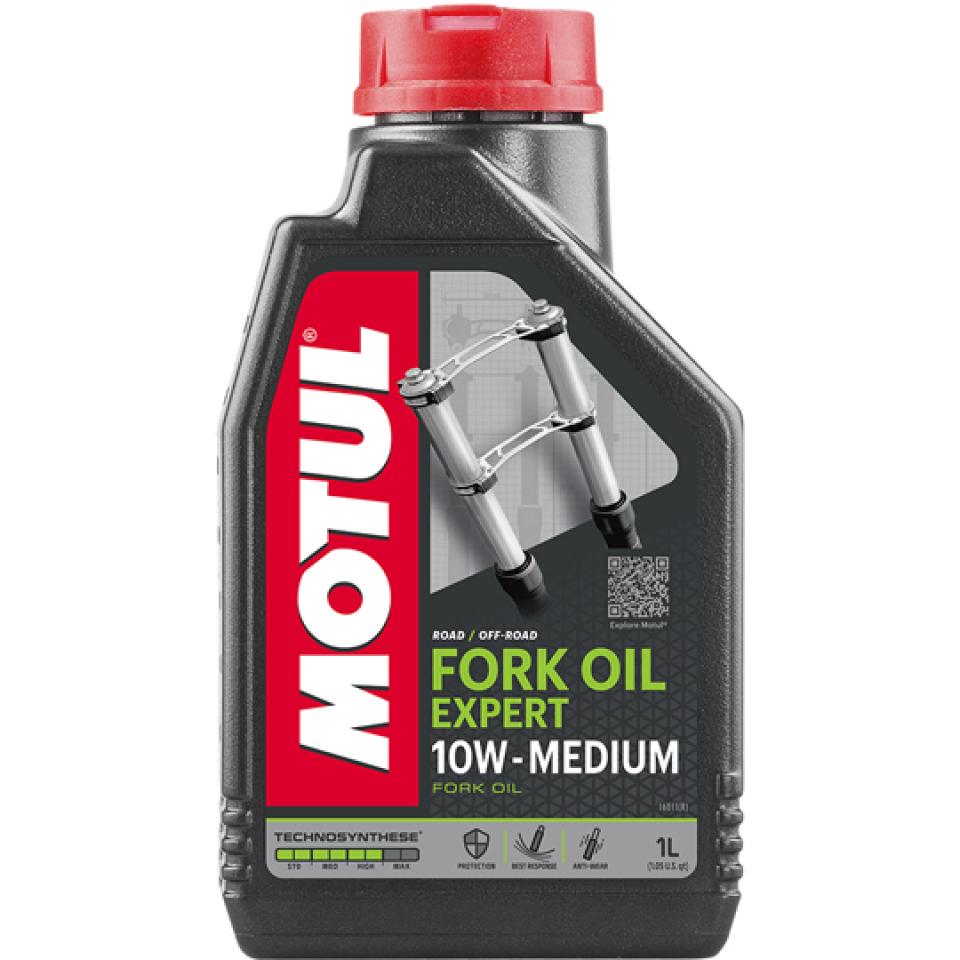 Huile de fourche Motul Fork Oil Expert Medium SAE 10W Technosynthese 1L pour moto