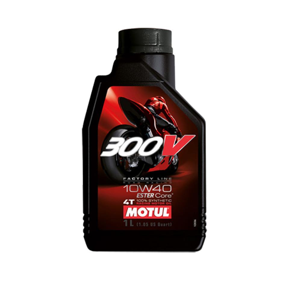 Lubrifiant huile Motul pour moto scooter Motul 300V 10W40 4T en 1L Neuf