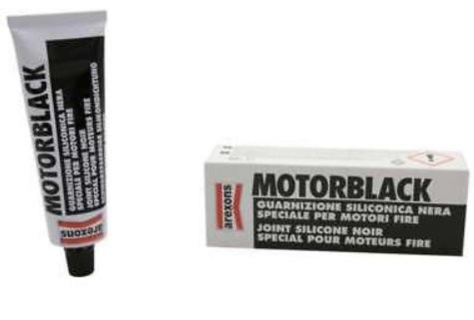 Pâte à joint silicone Arexons Motorblack MT0094 noir -70°C +250°C pour moto auto