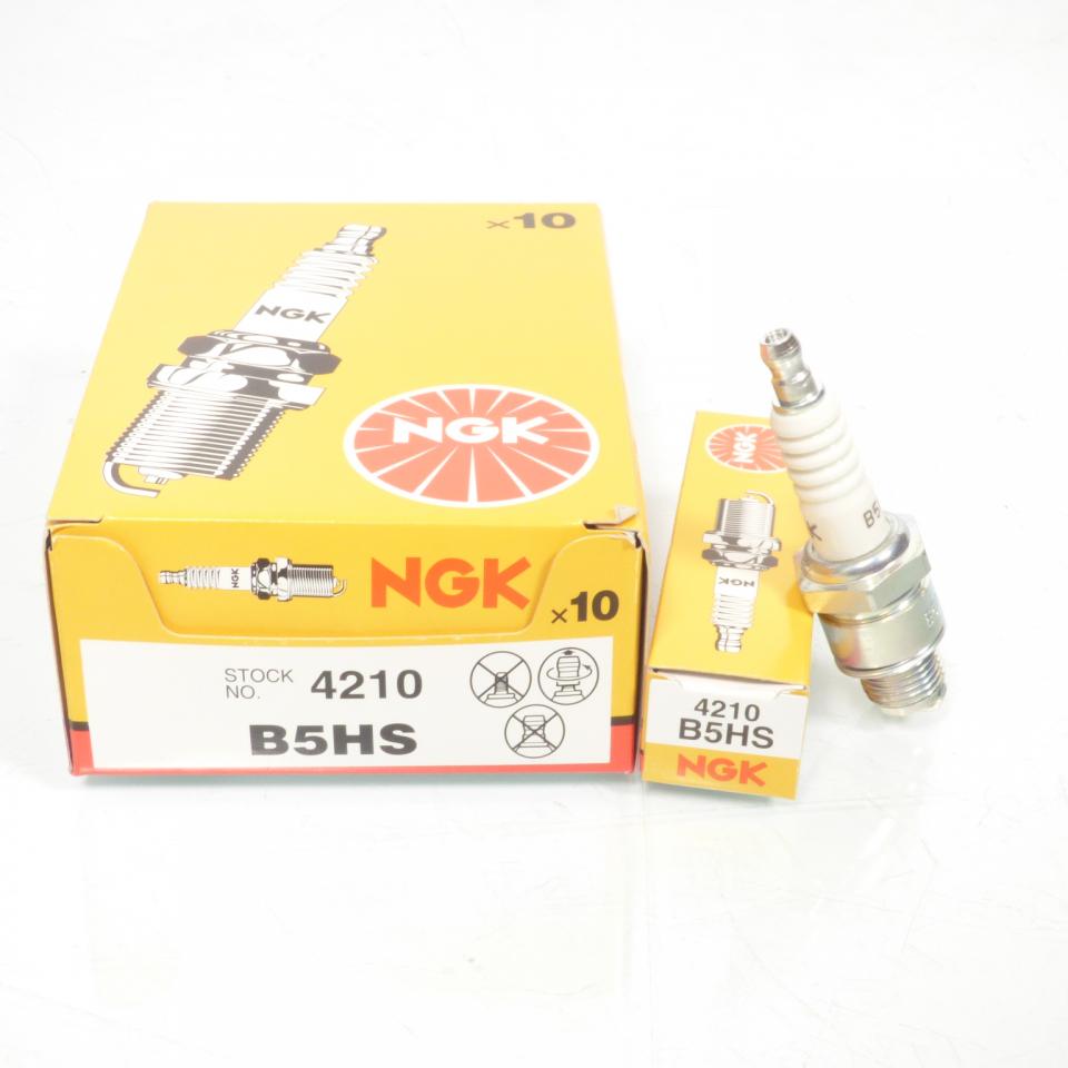 Bougie d'allumage NGK pour Solex Solex 50 3800 1966 à 1988 B5HS / 4210 / Par 10 Neuf