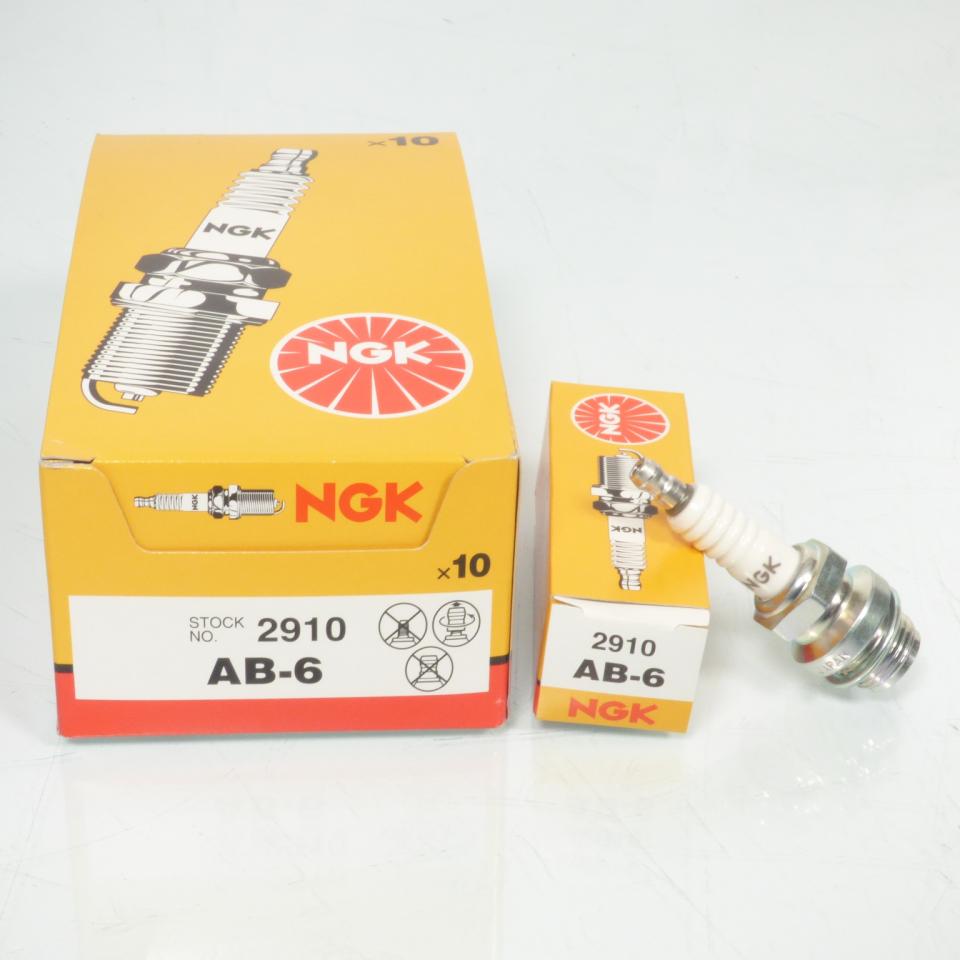 Bougie d'allumage NGK pour moto AB-6 / 2910 / Par 10 Neuf