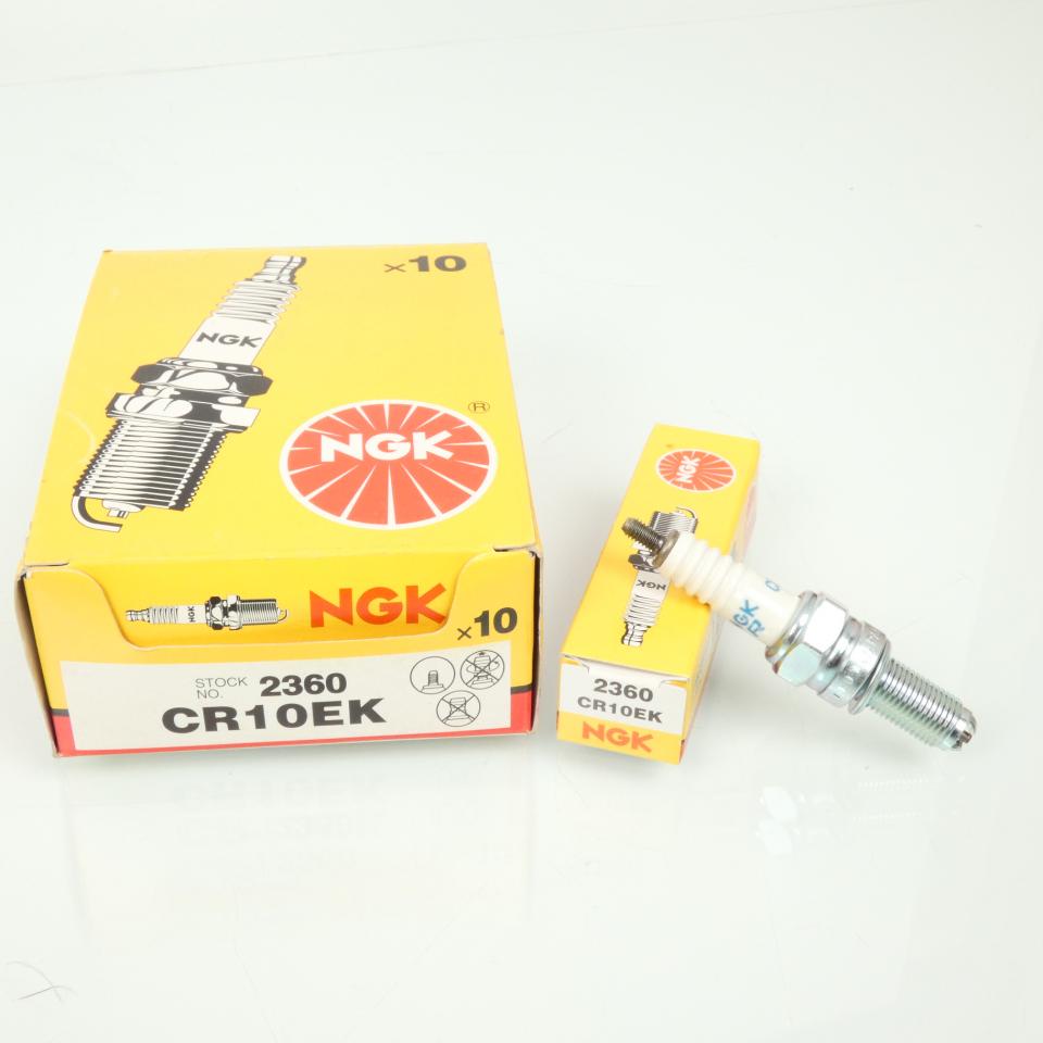 Bougie d'allumage NGK pour Moto CCM 650 R30 SUPERMOTARD Après 2002 CR10EK / 2360 / Par 10 Neuf