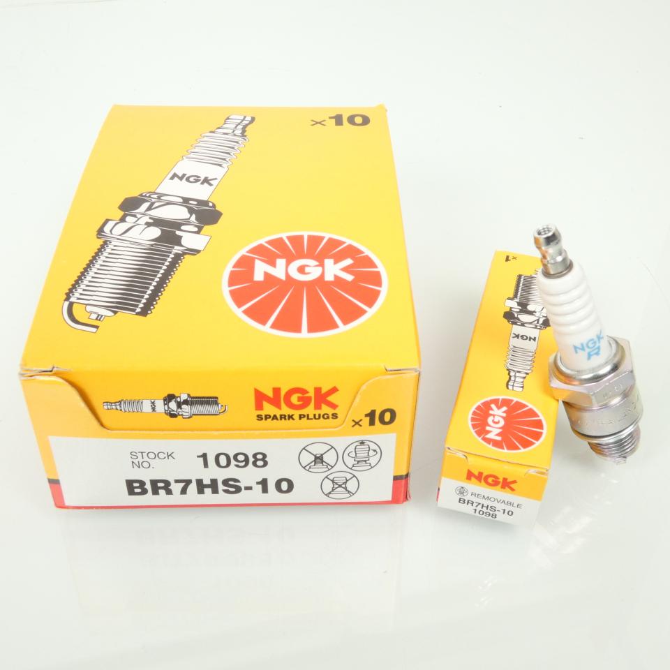 Bougie d'allumage NGK pour moto BR7HS-10 / 1098 / Par 10 Neuf